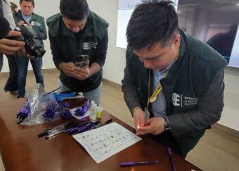 Prueba técnica validó bolígrafos que se usarán en las elecciones del 8 de marzo