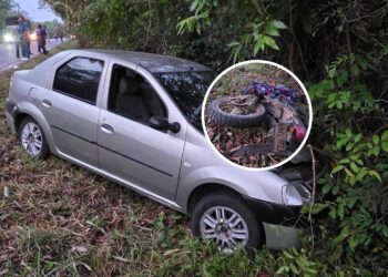 Dos heridos graves en accidente de tránsito en la Marginal del Llano, sector Araguaney