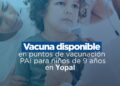En Yopal, vacunación gratuita contra el dengue para niños y niñas de 9 años desde este 14 de febrero