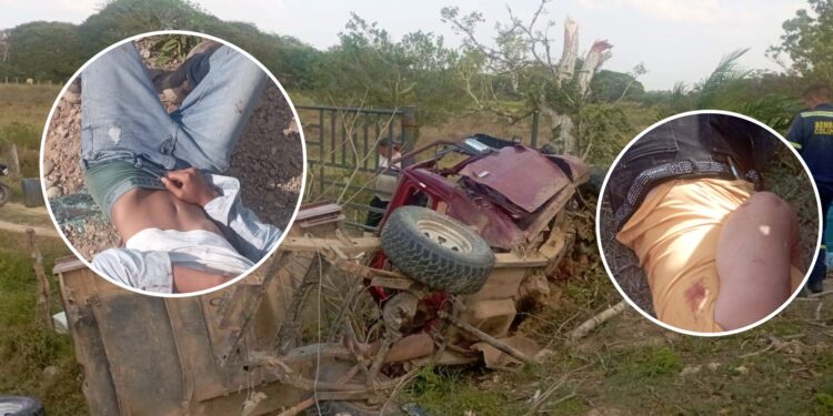 Grave accidente de tránsito en zona rural de Arauca. Dos personas fallecieron