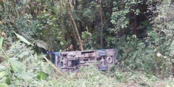Accidente de buseta de la empresa de transporte en el Sarare