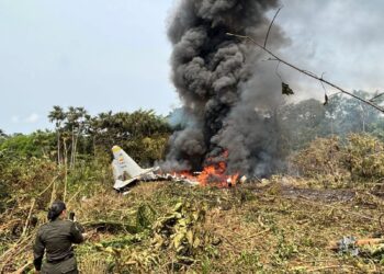 El avión FAC-1016 C-130 Hércules se estrelló en Puerto Leguízamo