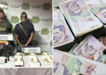 ¡Cayó “fábrica” de billetes falsos en un bus! iba con material para producir $330 Millones