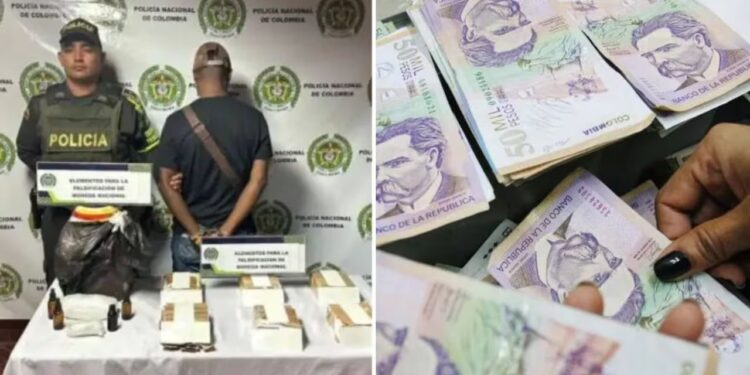 ¡Cayó “fábrica” de billetes falsos en un bus! iba con material para producir $330 Millones