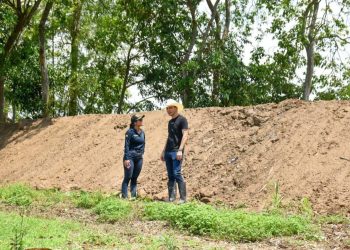 Alcalde de Arauca supervisa obra de Jarillones en la Vereda La Yuca