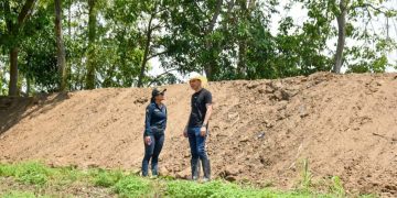 Alcalde de Arauca supervisa obra de Jarillones en la Vereda La Yuca
