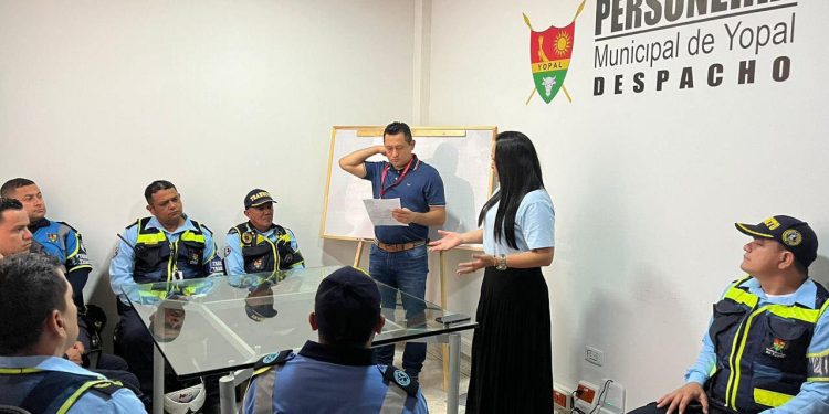 Agentes de tránsito de Yopal, asistieron a capacitación con Personería