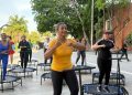 En el marco del Día Mundial de la Seguridad y Salud en el Trabajo, la Administración Municipal realizó jornada de jumping fitness