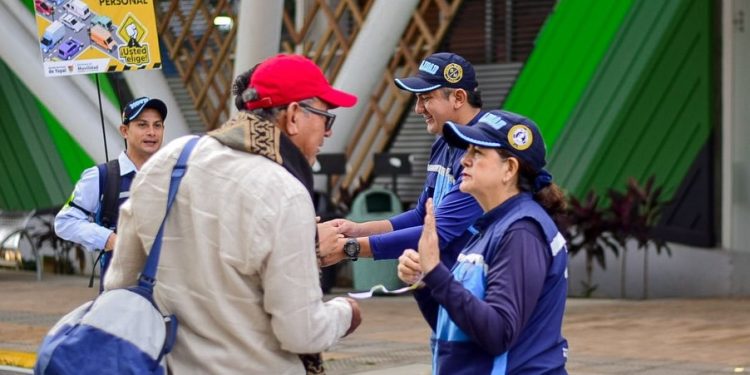 La cultura vial también se promueve desde el ingreso a la ciudad