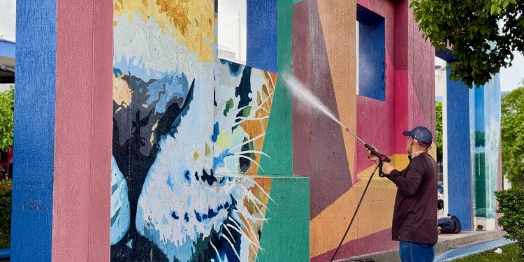 Próximamente, nuevos colores para nuestro mural en el Parque Comercial La Herradura