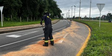 #Atención: Emergencia vial por derrame de hidrocarburos en la Marginal del Llano