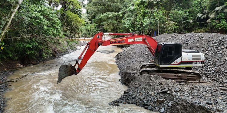 Siguen acciones de mitigación ante la temporada de lluvias en El Dorado