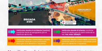 Nuevo plan de tránsito entra en operación por obras de la doble calzada en la glorieta Monumento al Coleo en Arauca capital