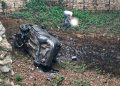 Grave accidente en la vía Aguazul–Yopal: vehículo cayó a un caño y dejó un lesionado