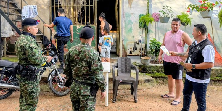 Presencia institucional fortalece la seguridad en El Charte y La Guafilla