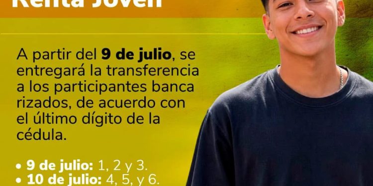 Inicia pago del ciclo 3 de Renta Joven: beneficiarios podrán reclamar recursos desde el 9 de julio