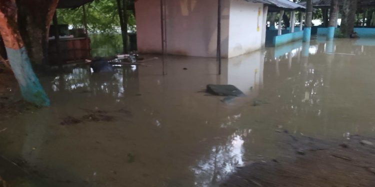 Río Pauto lleva alto nivel de aguas a su paso por San Luis de Palenque