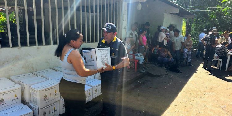 Llegó hoy a cuatro veredas más de Yopal con ayudas para familias afectadas