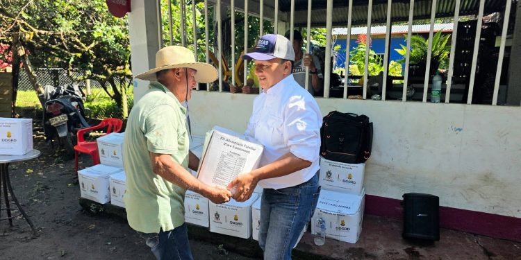 Llegó hoy a cuatro veredas más de Yopal con ayudas para familias afectadas
