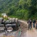 Camión cargado con arroz que partió de Arauca se accidentó en la trocha de la Soberanía