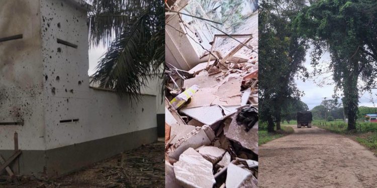 Atentado en Betoyes Arauca, destruyó la Subestación de Policía y deja 3 muertos