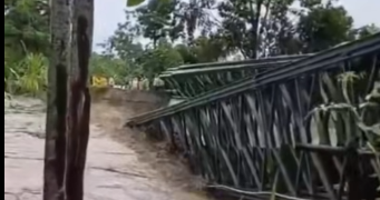 Colapsa puente militar en la Vía de La Soberanía y deja incomunicado a Arauca con los Santanderes