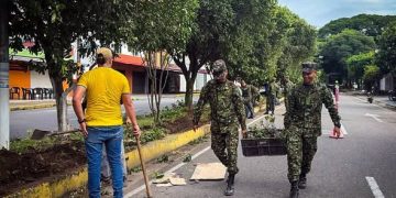 Yopal se embellece gracias al Batallón de Apoyo de Acción Integral y Desarrollo N.° 8