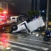 Aparatoso choque entre patrulla de la Policía y furgón dejó tres heridos en el centro de Yopal