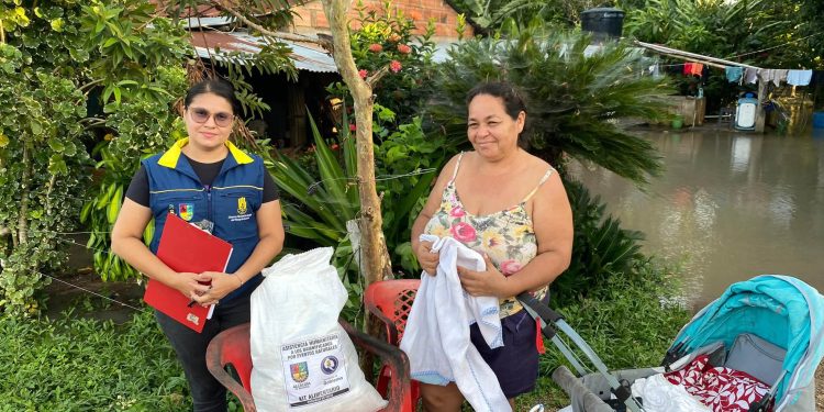 La Alcaldía de Aguazul ya está con las familias afectadas por las lluvias