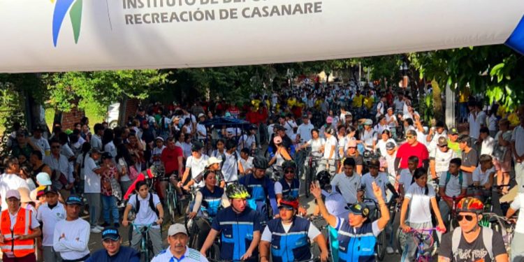 Así se vive el Ciclopaseo con el Instituto Técnico Ambiental San Mateo en el Día sin Moto y sin Carro