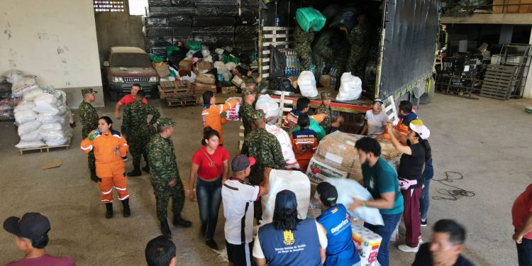 Casanare envía 32 toneladas de ayuda para las víctimas del terremoto