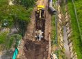 Avanza ampliación e instalación de tubería de 60 pulgadas en la calle 40