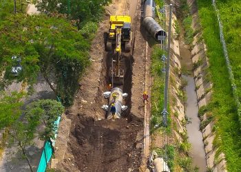 Avanza ampliación e instalación de tubería de 60 pulgadas en la calle 40