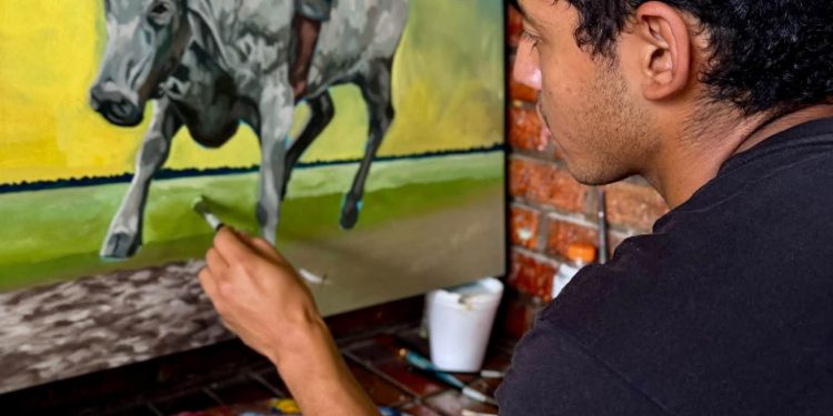 ¡Arte a la Asamblea! Artistas araucanos crean obras que serán subastadas