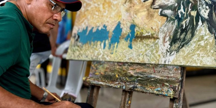 ¡Arte a la Asamblea! Artistas araucanos crean obras que serán subastadas