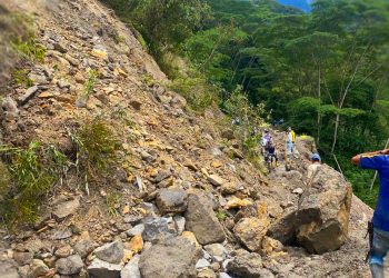 Paso interrumpido en la Ruta de la Soberanía por deslizamiento en Barranca Blanco