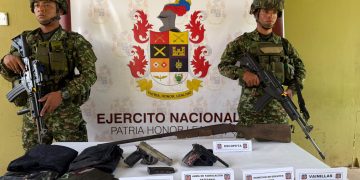 Ejército ubica depósito ilegal con armas y explosivos en Cumaribo, Vichada