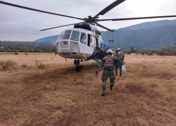 Continúa la emergencia por incendio forestal en Villa de Leyva