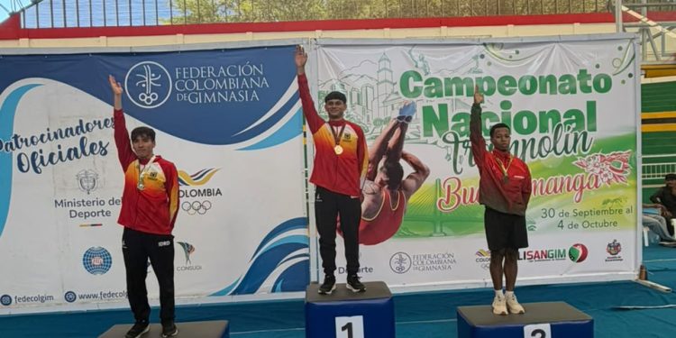 Liga de Gimnasia de Casanare participó en el Campeonato Nacional de Trampolín en Bucaramanga y se trajo 24 medallas