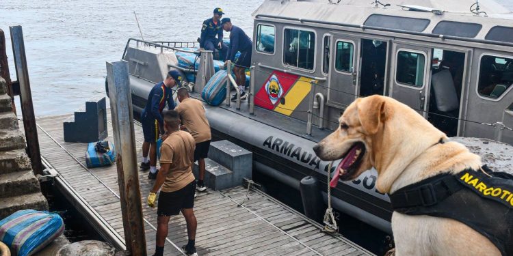 Seis toneladas de marihuana fueron incautadas en operativo de la Armada en el Pacífico colombiano