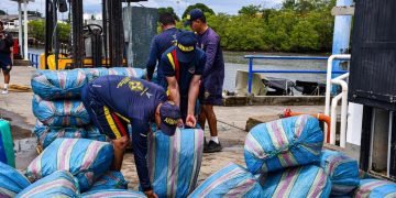 Seis toneladas de marihuana fueron incautadas en operativo de la Armada en el Pacífico colombiano