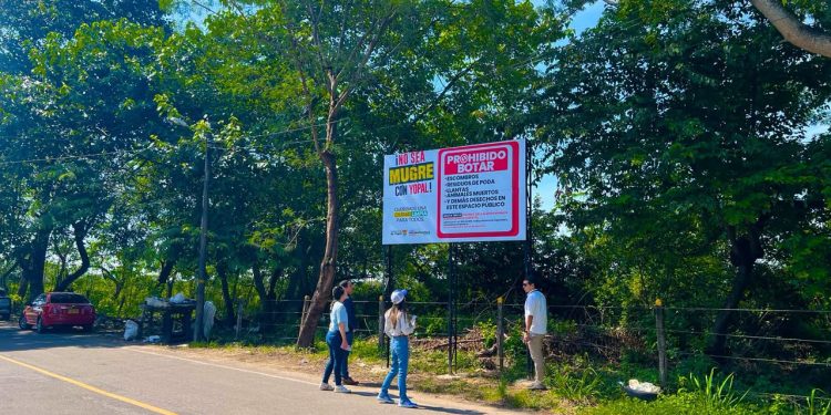 Alcaldía instaló 22 vallas para frenar el arrojo ilegal de residuos en Yopal