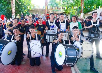 Con una batalla de bastones y percusión culminó el V Festival Nacional de Bandas Marciales en Morichal