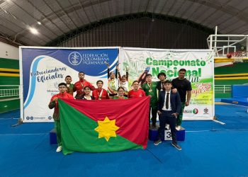 Liga de Gimnasia de Casanare participó en el Campeonato Nacional de Trampolín en Bucaramanga y se trajo 24 medallas