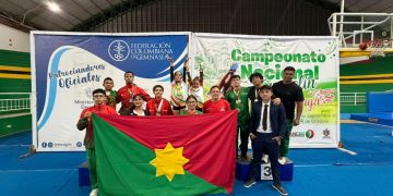 Liga de Gimnasia de Casanare participó en el Campeonato Nacional de Trampolín en Bucaramanga y se trajo 24 medallas